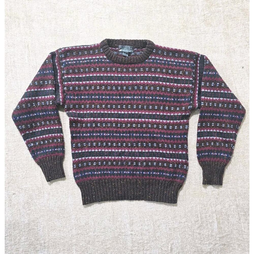 Y2K VTG Agenda Chunky Wool Sweater Blend‎ Women's Size Size Medium